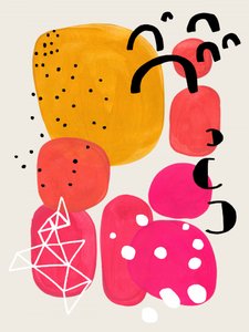 Formas orgânicas abstratas e vibrantes de Ejaaz Haniff