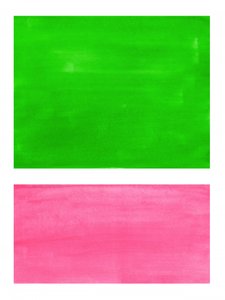 Blocos verdes e cor-de-rosa vibrantes de Ejaaz Haniff