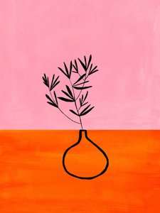Planta de cor rosa-alaranjada vibrante de Ejaaz Haniff