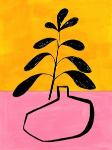 Planta em vaso com cores vivas de Ejaaz Haniff