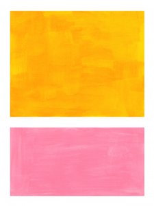 Traços em amarelo e rosa vibrantes de Ejaaz Haniff