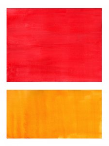 Blocos de cores abstratos e quentes de Ejaaz Haniff