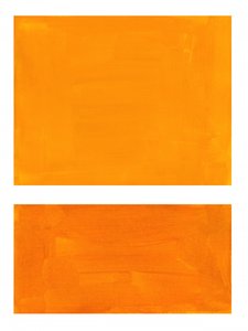 Tons abstratos de laranja quente de Ejaaz Haniff