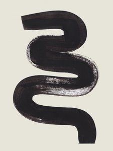 Traço preto ondulado de Ejaaz Haniff