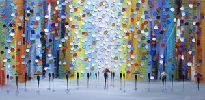 Chuva na Cidade Colorida de Ekaterina Ermilkina