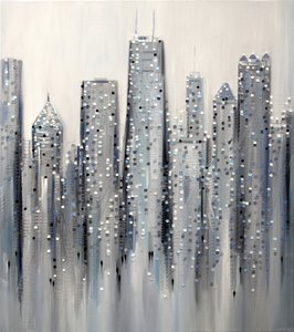 Paisagem urbana cintilante de Ekaterina Ermilkina