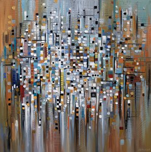 Cidade abstrata e vibrante de Ekaterina Ermilkina