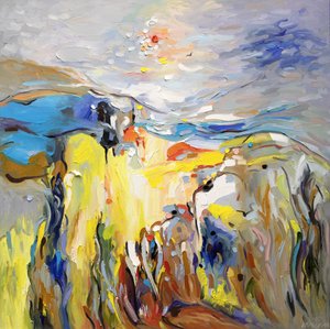 Paisagem abstrata vibrante de Ekaterina Ermilkina