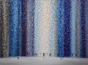 Caminhando sob a chuva azul de Ekaterina Ermilkina