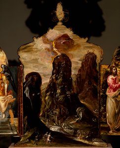 Monte Sinai, altar tríptico portátil, de El Greco (1541-1614)