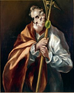 Apotre Saint Jude Thadee. Pintura por Domenikos Theotokopoulos dit El Greco (1540-1614) de El Greco