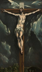 Cristo na Cruz, c.1600-10 (óleo sobre tela) de El Greco