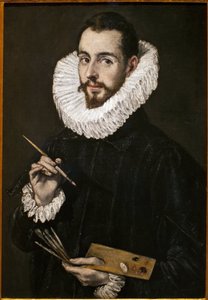 Retrato do filho do pintor, Jorge Manuel. Pintura de Domenico Theothocopoulos, conhecido como El Greco (1541-1614), óleo sobre tela, cerca de 1600. Museu de Belas Artes de Sevilha, Espanha. de El Greco
