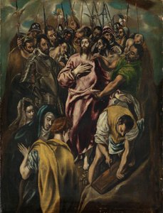 O Desrobing de Cristo, c.1600 (óleo sobre tela) de El Greco