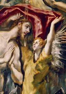 O batismo de Cristo, detalhe (óleo sobre tela de El Greco