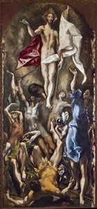 A ressurreição de Cristo (óleo sobre tela de El Greco