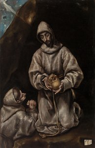 São Francisco e Irmão Leão Meditando sobre a Morte de El Greco (Domenikos Theotokopoulos)