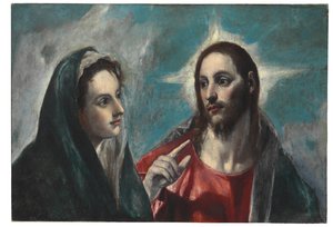 Cristo se despedindo de sua mãe de El Greco