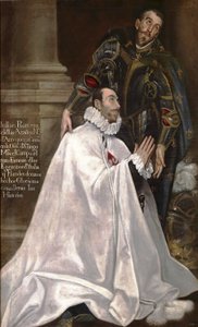 Julián Romero de las Azanas e o seu padroeiro São Julião de El Greco