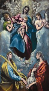 Madonna e Criança com Santa Martina e Santa Inês de El Greco