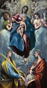 Madona e Menino com Santa Martina e Santa Inês de El Greco