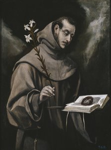 Santo Antônio de Pádua, c. 1580 de El Greco