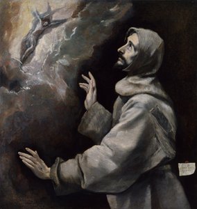 São Francisco recebendo os estigmas de El Greco