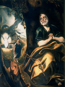 Lágrimas de St Peters, c1561-1614 de El Greco
