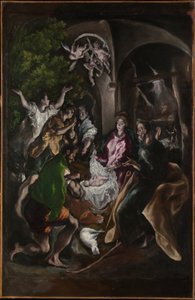 A adoração dos pastores, c.1605-10 de El Greco