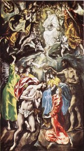 O Batismo de Cristo de El Greco
