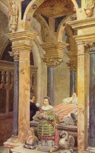 E não pense no espaço estreito entre um berço e um túmulo (lito colorido) de Eleanor Fortescue-Brickdale