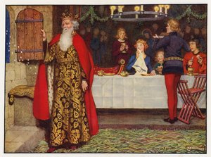 Carols: Good King Wenceslas (lito colorido) de Eleanor Fortescue Brickdale