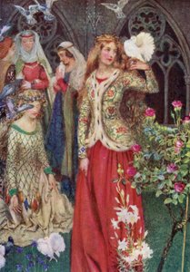 Guinevere (cor litho) de Eleanor Fortescue Brickdale