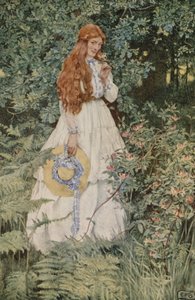 Ela não é Ouro Puro, minha Senhora? (lito colorido) de Eleanor Fortescue Brickdale