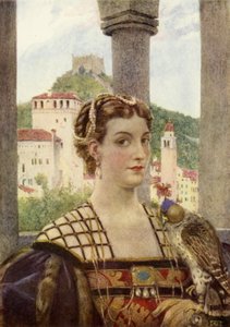 Kate, a Rainha (lito colorido) de Eleanor Fortescue Brickdale