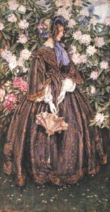 Senhora com sombrinha (aquarela sobre papel) de Eleanor Fortescue-Brickdale