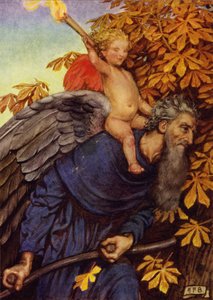 O amor não é o tolo do tempo (cor litho) de Eleanor Fortescue Brickdale