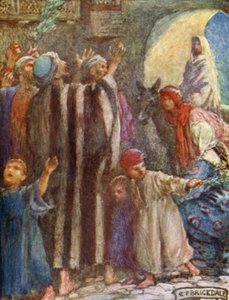 O Progresso do Rei (lito colorido) de Eleanor Fortescue-Brickdale