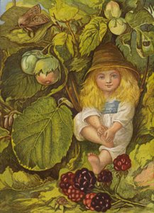 O caramanchão do arbusto de nozes (cor litho) de Eleanor Fortescue Brickdale