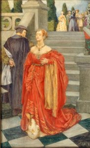 Mas quando o coração sofre um golpe, a dor passa tão cedo, de Eleanor Fortescue Brickdale