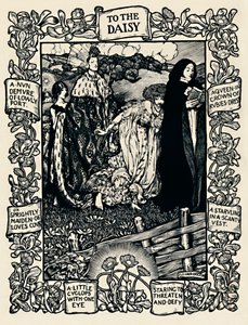 Ilustração para o poema de Wordsworths para a margarida, nº 2, 1923 de Eleanor Fortescue Brickdale