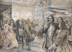 Celebrações da Páscoa no Tribunal de Pedro, o Grande