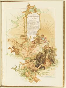 Programa para o balé La Perle de Marius Petipa e Riccardo Drigo, 1896.