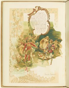 Programa para o balé La Perle de Marius Petipa e Riccardo Drigo, 1896.