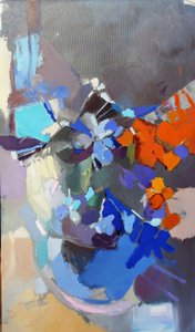 Flores abstratas vibrantes de Elena Shraibman