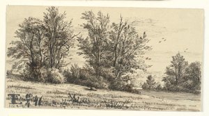 Paisagem com grupos de árvores de Eleonore Christine Tscherning