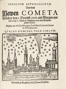 Um novo cometa visto de Augspurg, Alemanha, a 1 de Dezembro de Elias Ehinger