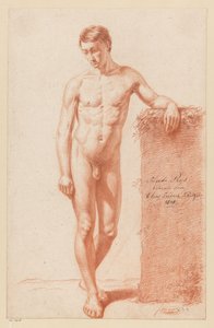 Nu masculino em pé, visto de frente (2º prêmio 1818) de Elias Friedrich Kruger
