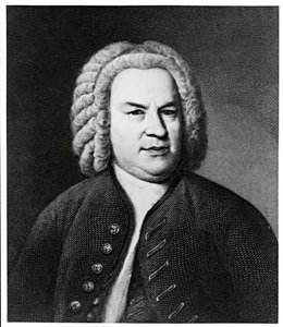 Retrato de Johann Sebastian Bach, compositor alemão de Elias Gottleib Haussmann