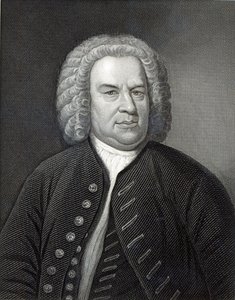 Retrato de Johann Sebastian Bach, compositor alemão